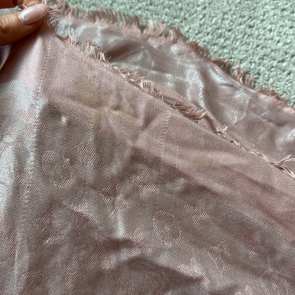 Authentic Pink Louis Vuitton scarf 💕 - Picture 14 of 15